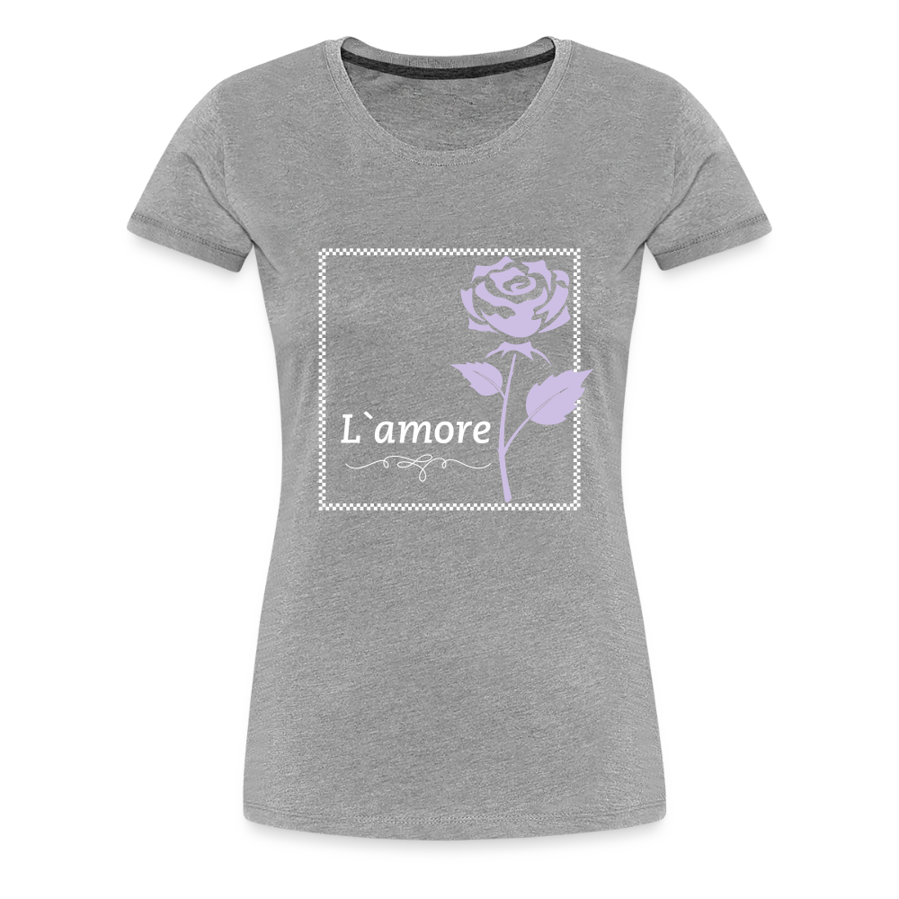 Frauen Premium T-Shirt - Grau meliert