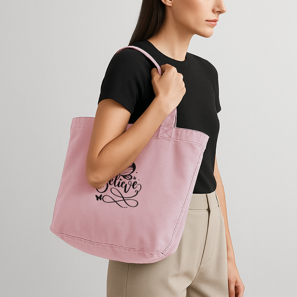 Vintage-Washed Shopper - Vintage Rosa