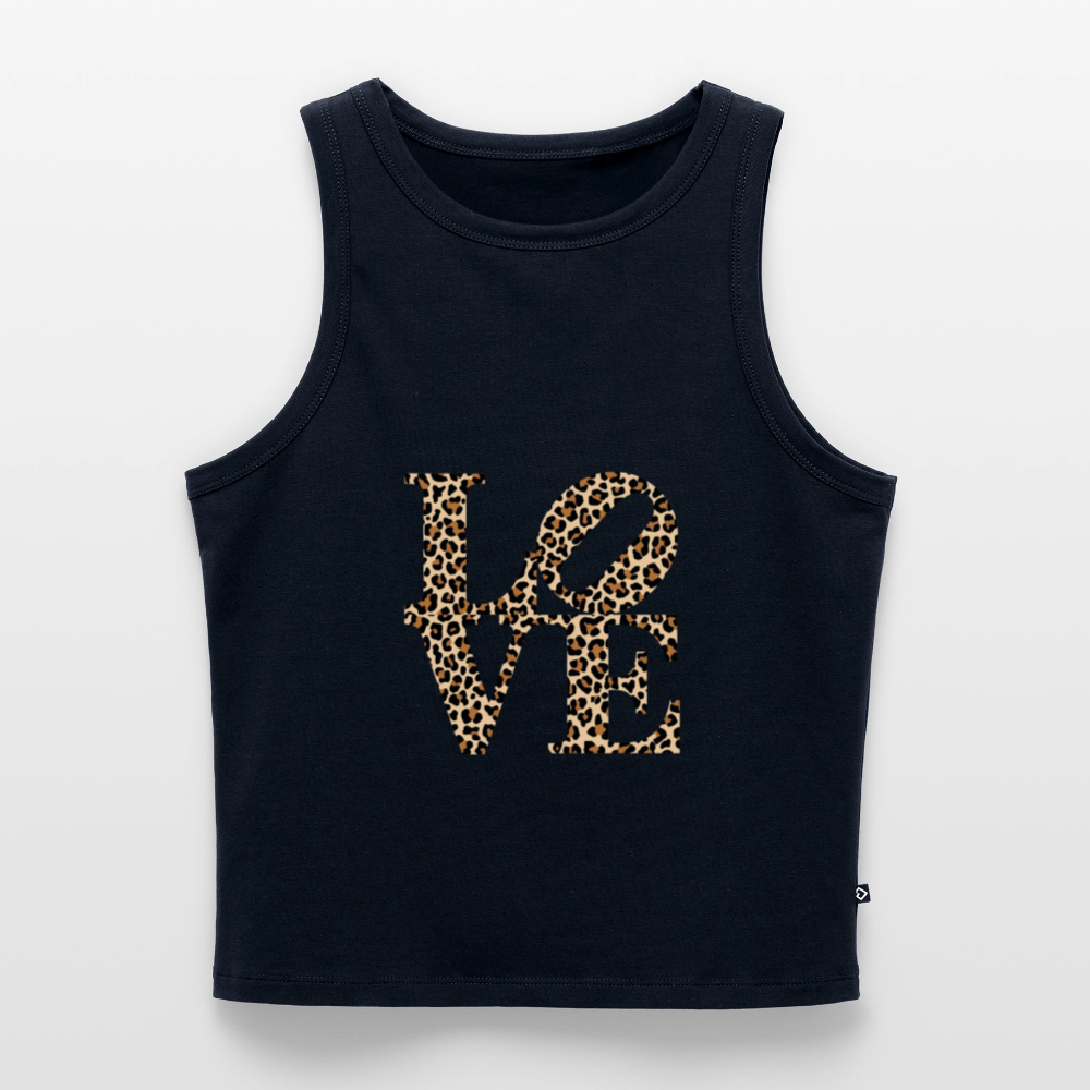 Frauen Cropped Tank Top - Navy