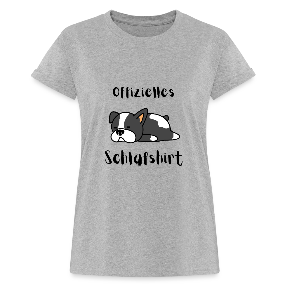Frauen Oversize T-Shirt - Grau meliert