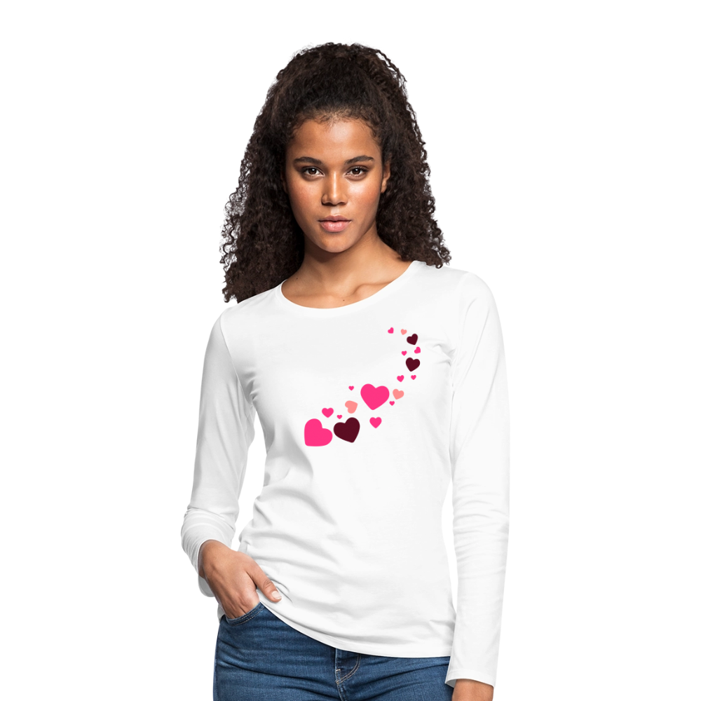 Women's Premium Longsleeve Shirt - Weiß