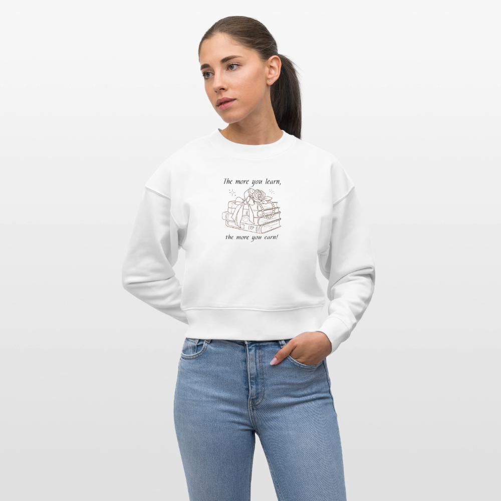 Stanley/Stella Cropped Frauen Bio-Sweatshirt CROPSTER - Weiß