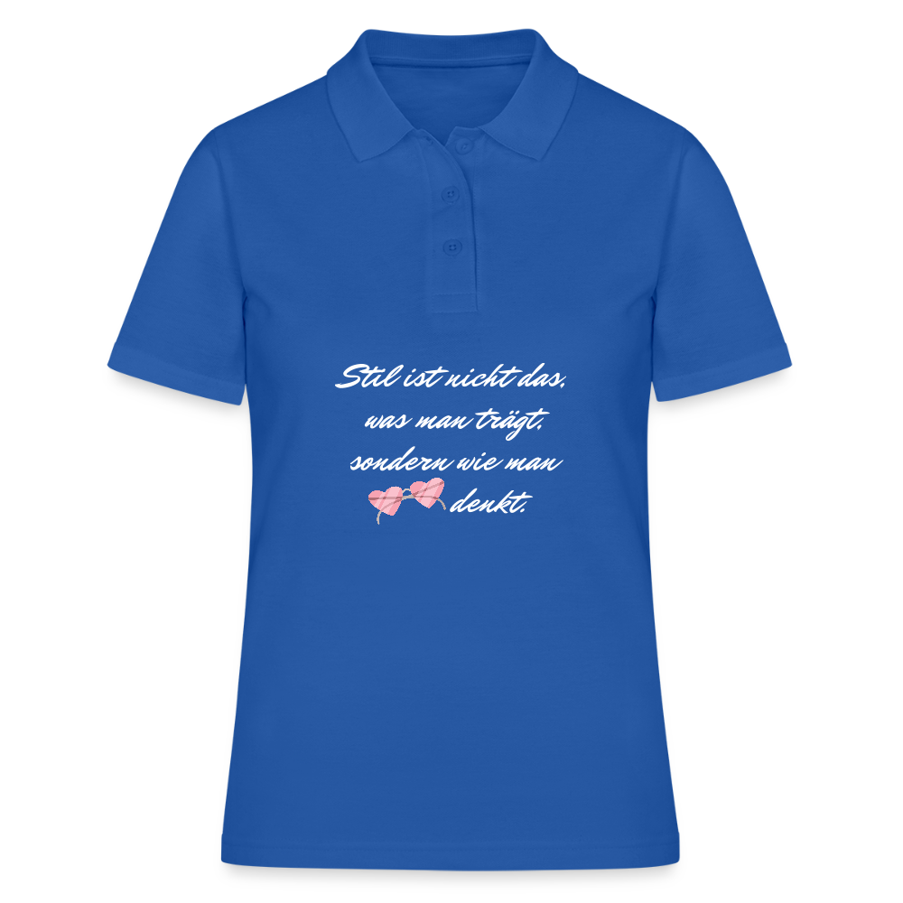 Frauen Polo Shirt - Royalblau
