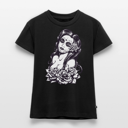 Frauen Slim Fit Organic T-Shirt - Schwarz
