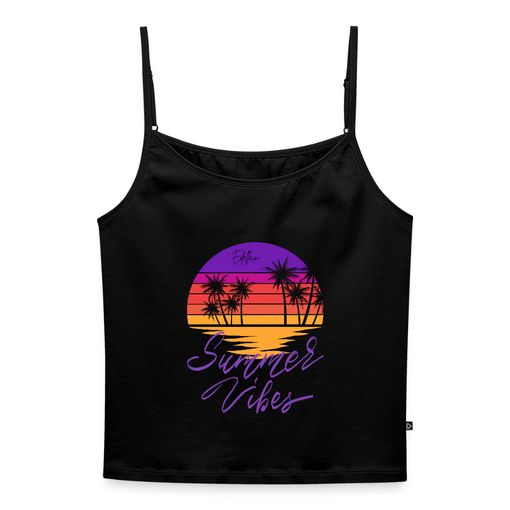 Frauen Spaghetti Tank Top - Schwarz