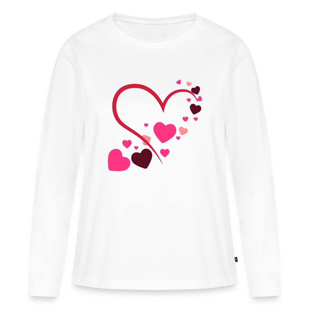 Frauen Premium Langarmshirt - Weiß