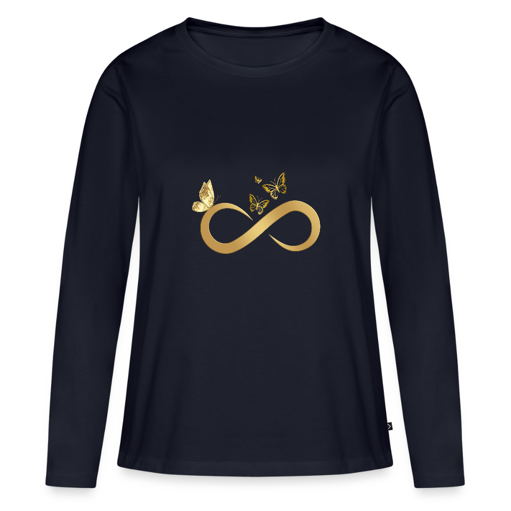 Frauen Premium Langarmshirt - Navy