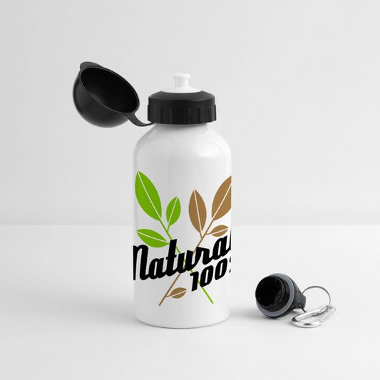 Trinkflasche mit versch. Aufsätzen - Weiß