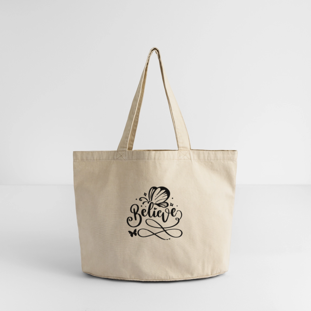 Vintage-Washed Shopper - Vintage Sand