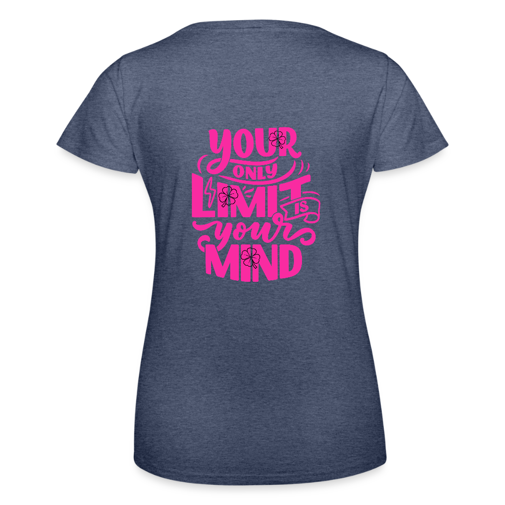 Frauen-T-Shirt von Fruit of the Loom - Navy meliert