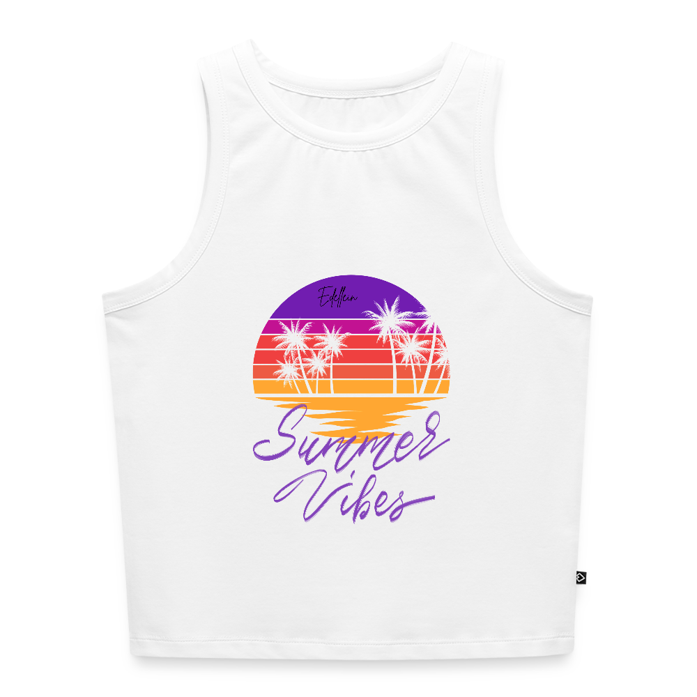 Frauen Cropped Tank Top - Weiß