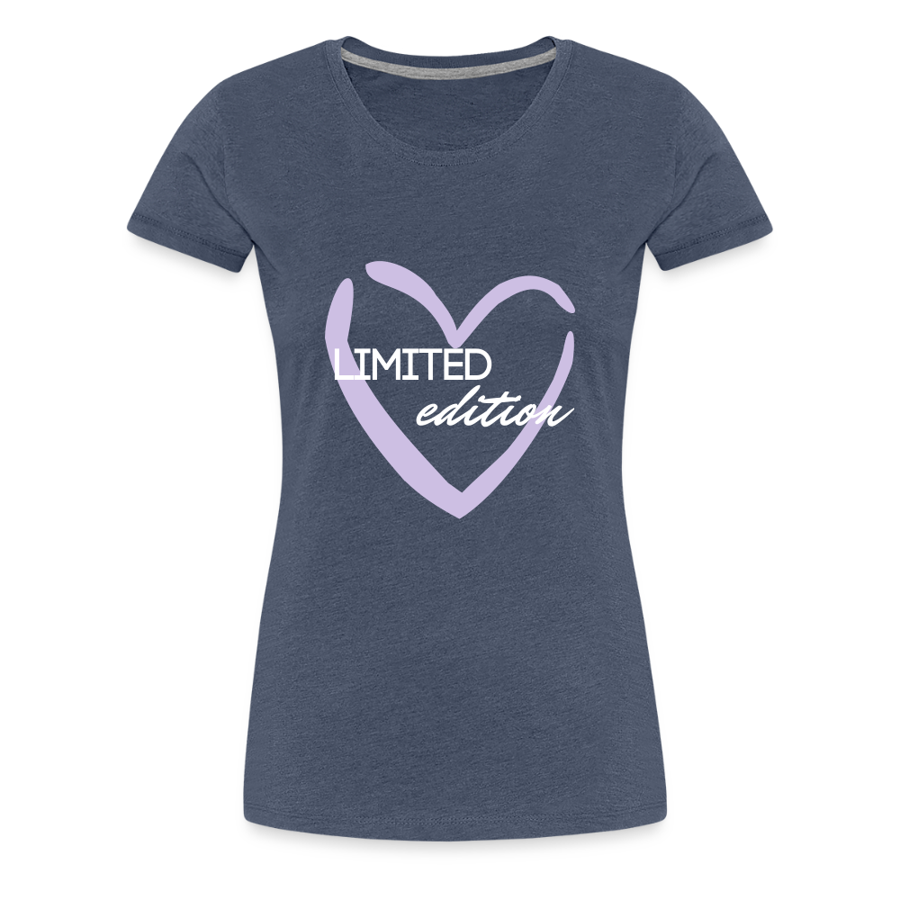 Frauen Premium T-Shirt - Blau meliert