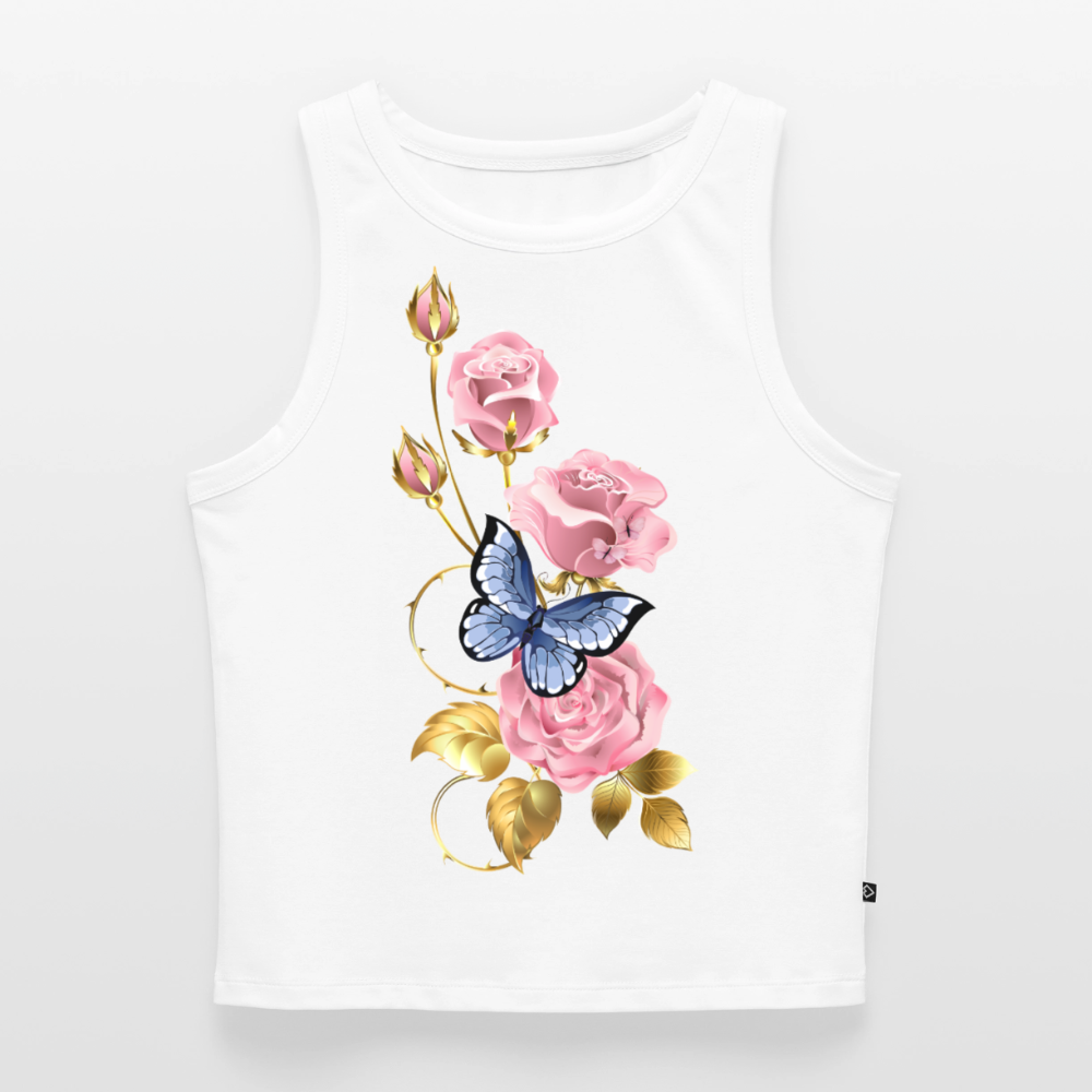Cropped Frauen Organic Tank Top - Weiß