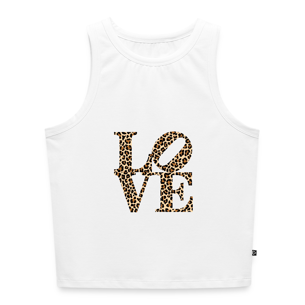 Frauen Cropped Tank Top - Weiß