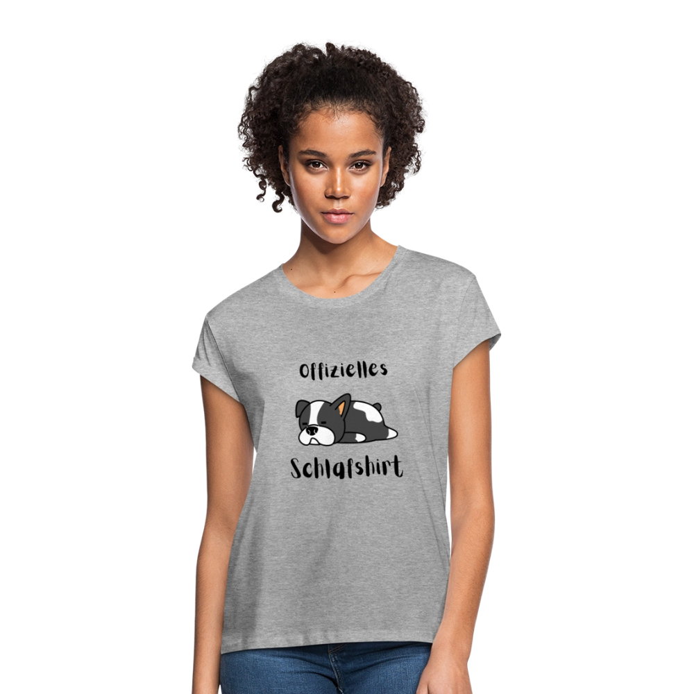 Frauen Oversize T-Shirt - Grau meliert