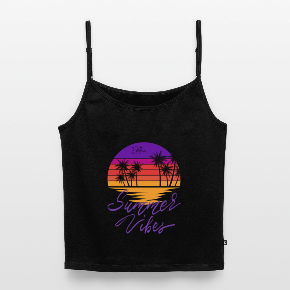 Frauen Spaghetti Tank Top - Schwarz