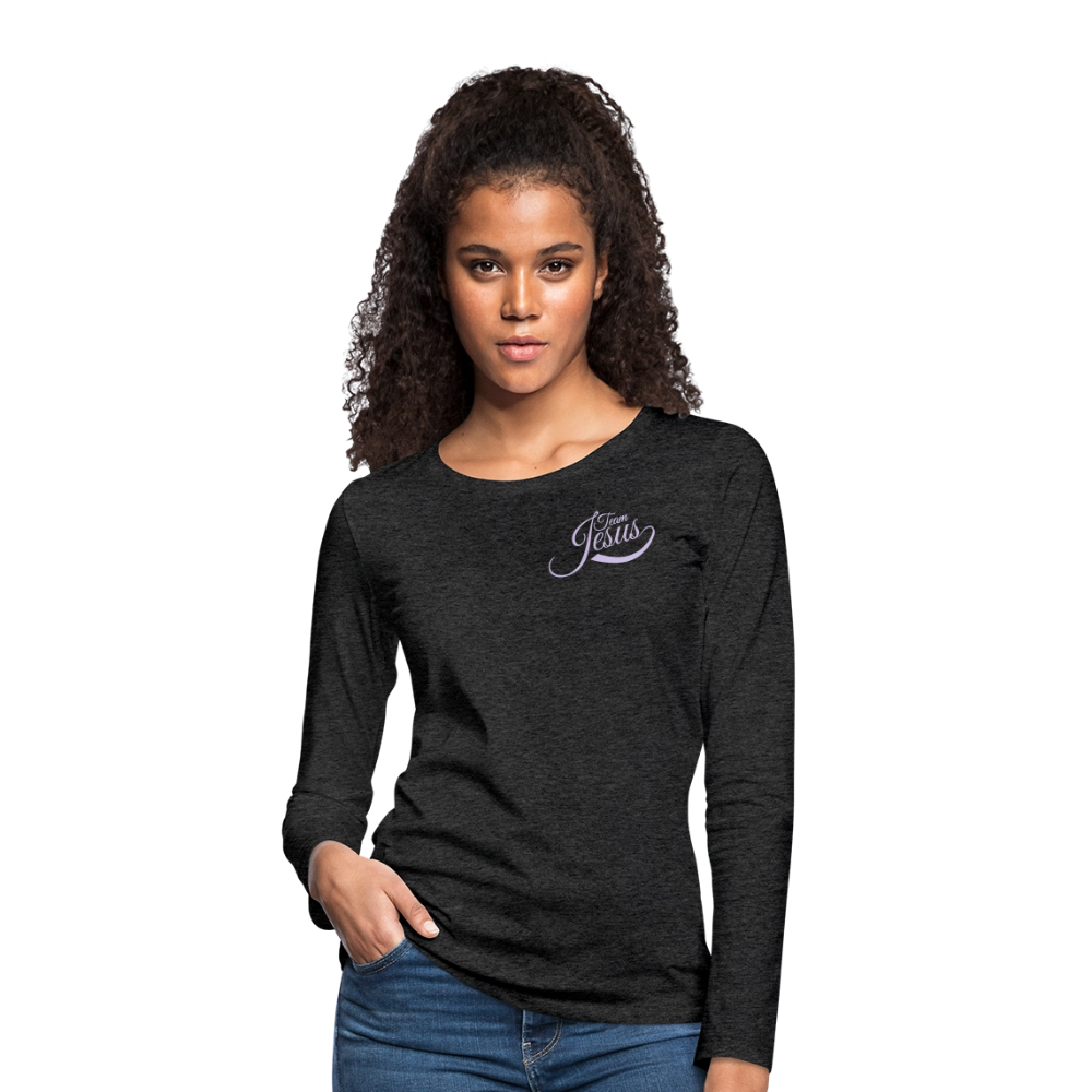 Frauen Premium Langarmshirt - Anthrazit