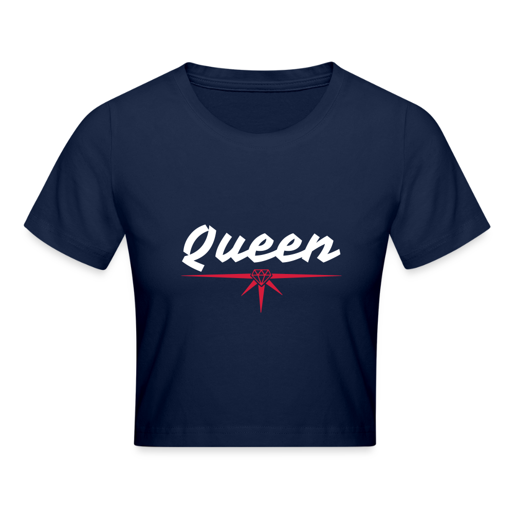 Cropped T-Shirt - Light Navy