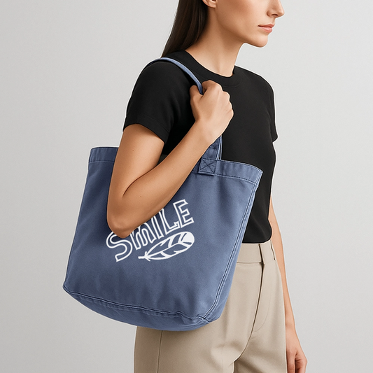 Vintage-Washed Shopper - Vintage Denim