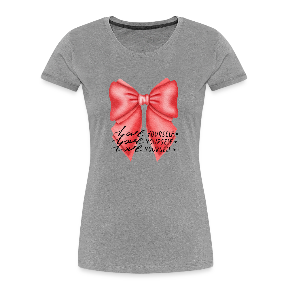 Frauen Premium Bio T-Shirt - Grau meliert