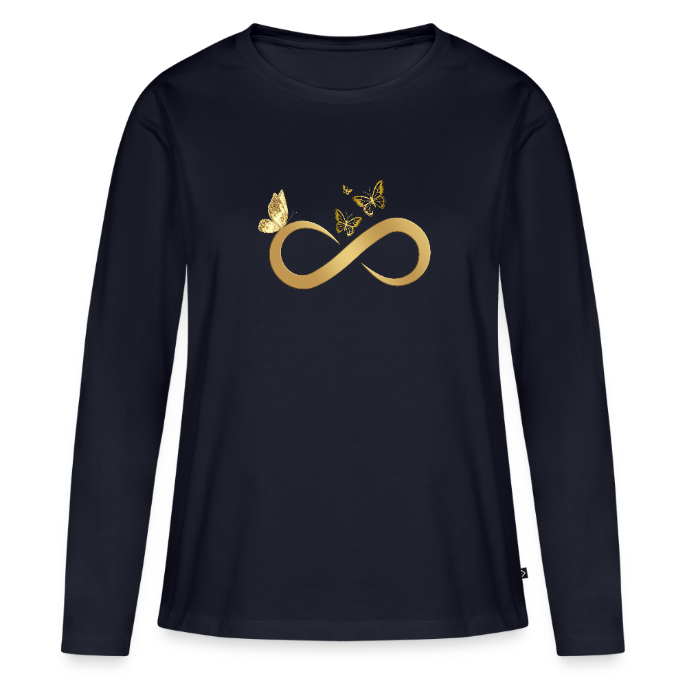 Frauen Premium Langarmshirt - Navy