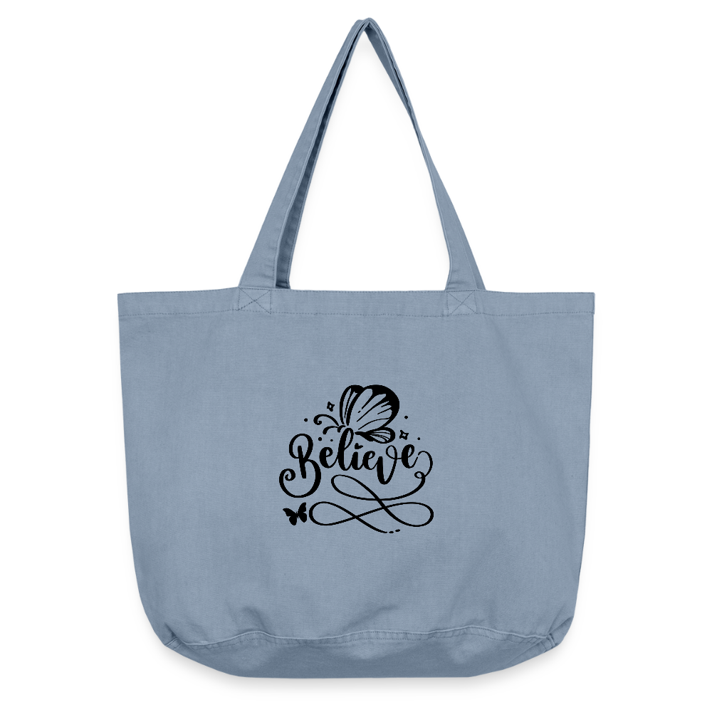 Vintage-Washed Shopper - Vintage Blue