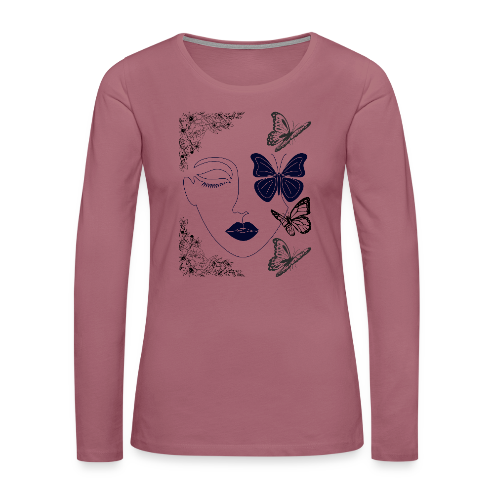 Frauen Premium Langarmshirt - Malve