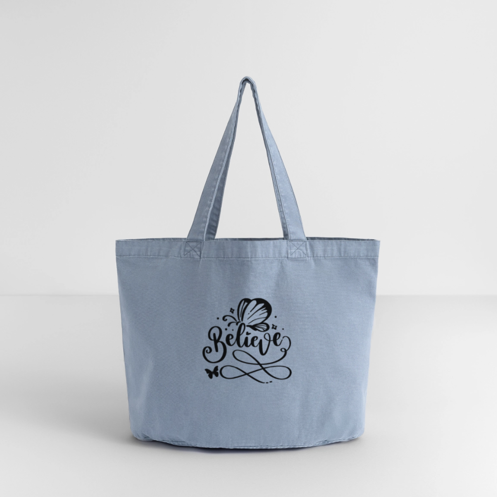 Vintage-Washed Shopper - Vintage Blue