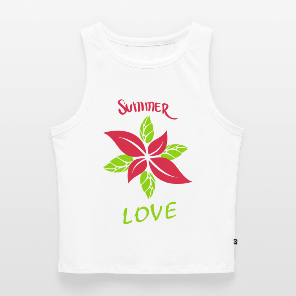 Frauen Cropped Tank Top - Weiß