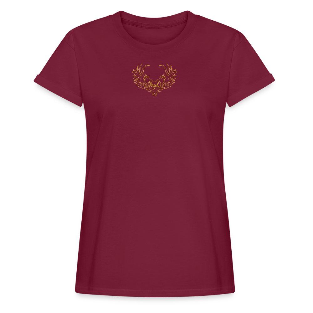 Frauen Oversize T-Shirt - Bordeaux