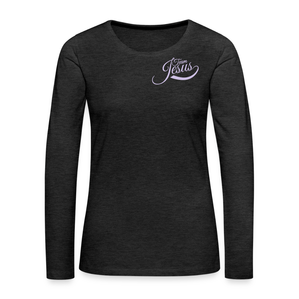 Frauen Premium Langarmshirt - Anthrazit