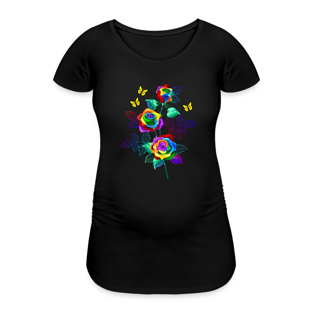 Frauen Schwangerschafts-T-Shirt - Schwarz