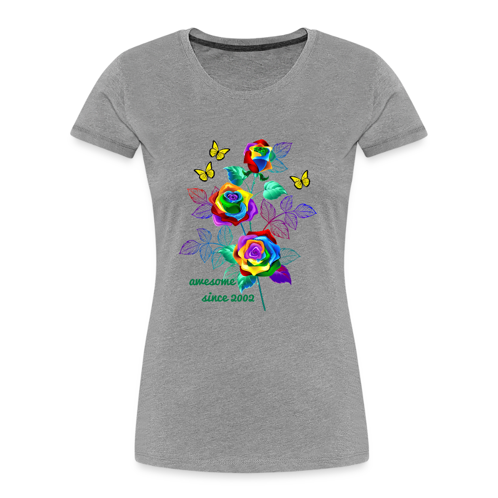 Frauen Premium T-Shirt - Grau meliert