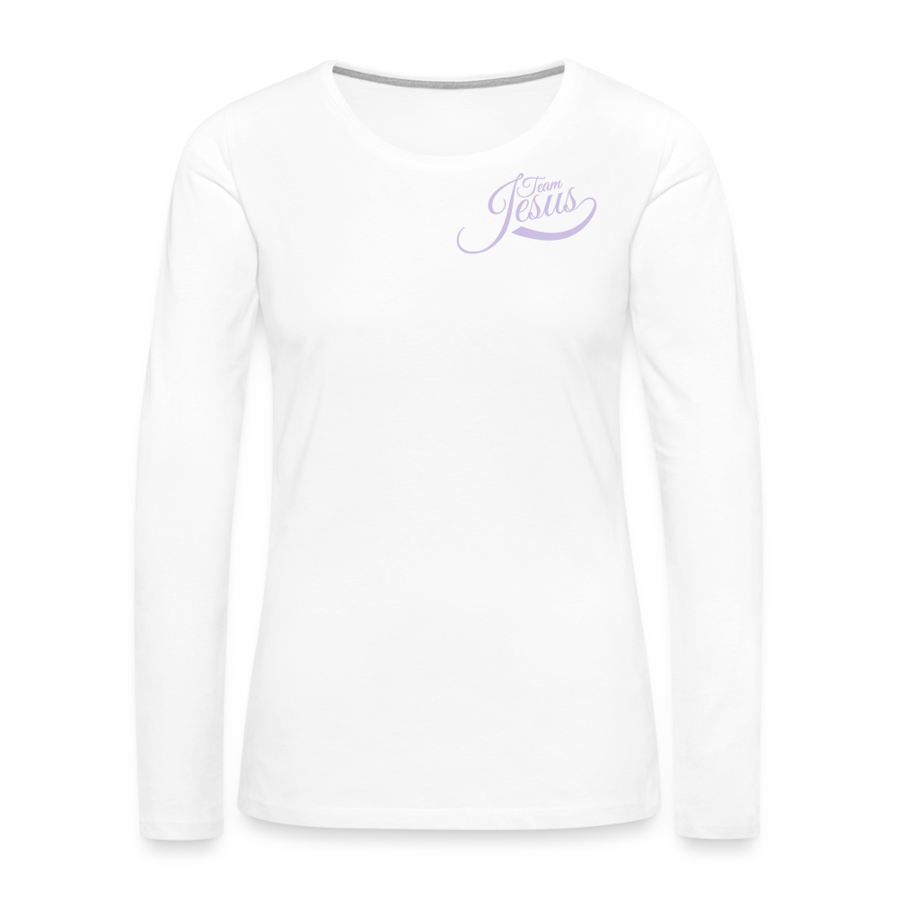 Frauen Premium Langarmshirt - Weiß