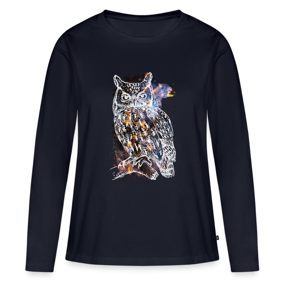 Frauen Premium Langarmshirt - Navy
