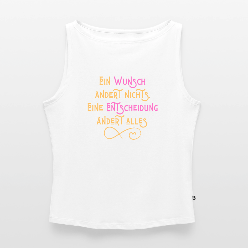 Frauen Tank Top mit U-Boot-Ausschnitt - Weiß