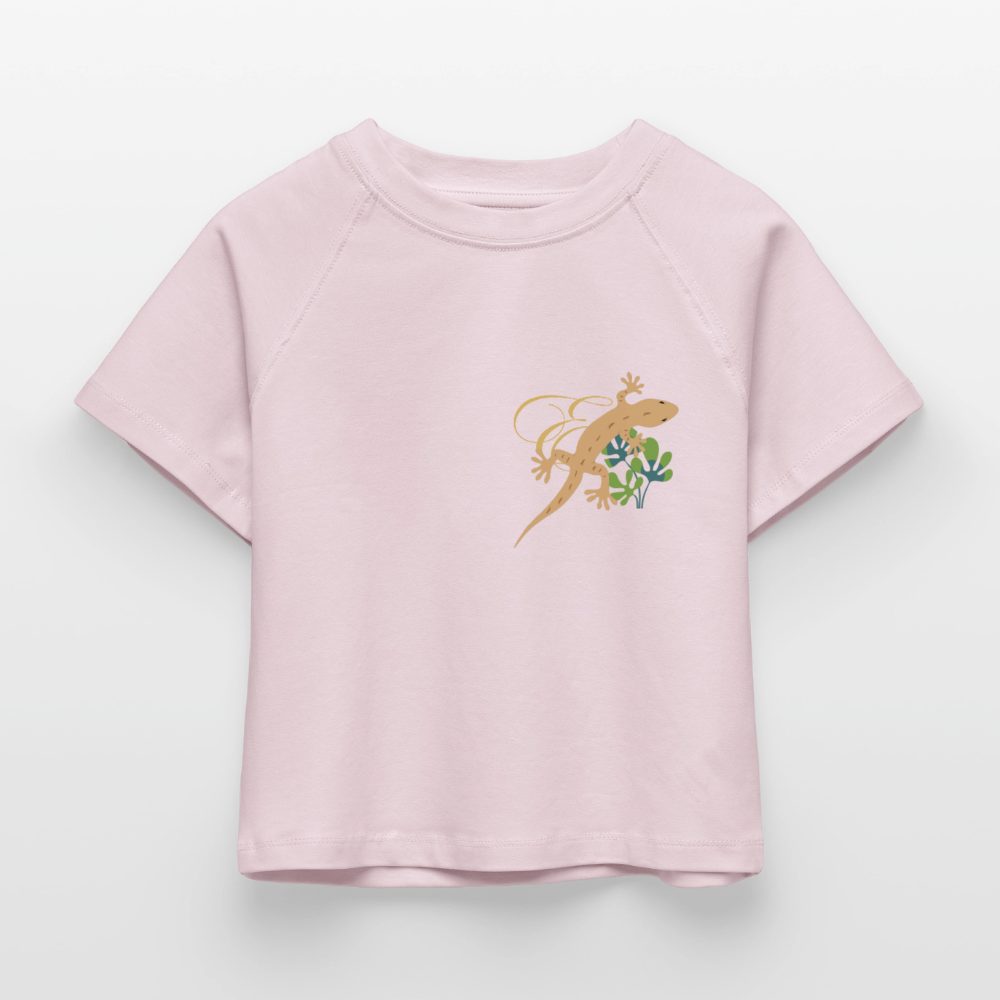 Damen Cropped T-Shirt - Puderrosa