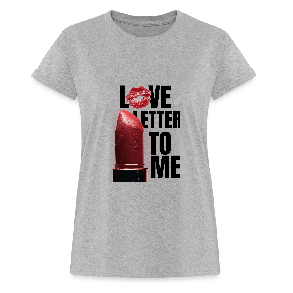 Frauen Oversize T-Shirt - Grau meliert