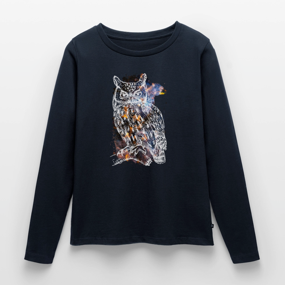 Frauen Premium Langarmshirt - Navy