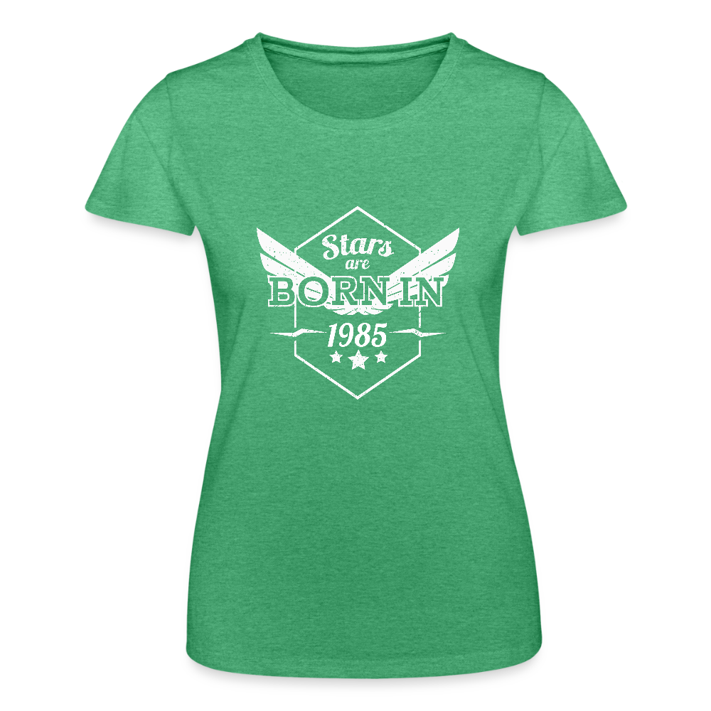 Frauen-T-Shirt von Fruit of the Loom - Grün meliert