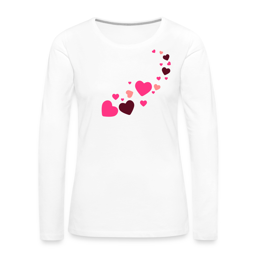 Women's Premium Longsleeve Shirt - Weiß