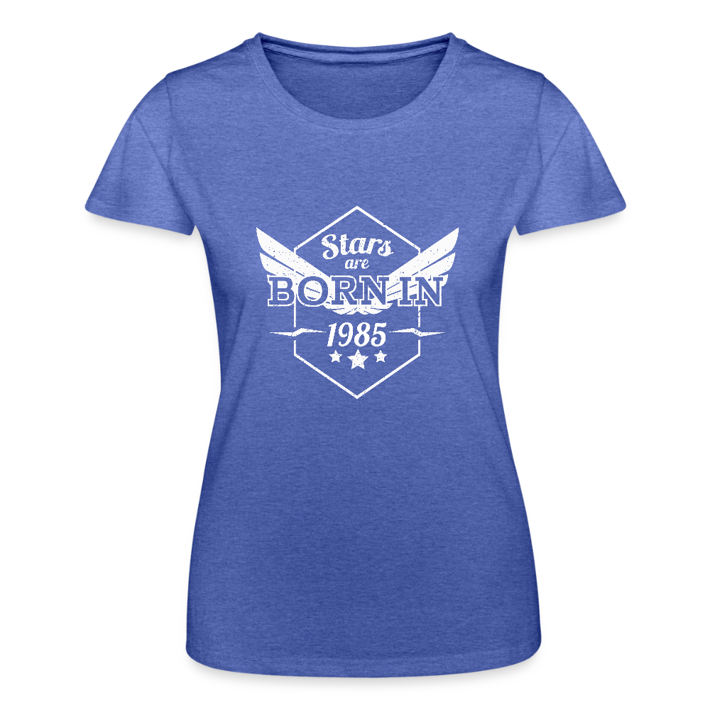Frauen-T-Shirt von Fruit of the Loom - Blau meliert