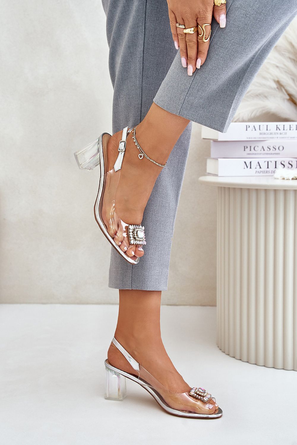 Sandalen mit Absatz model 215722 Step in style