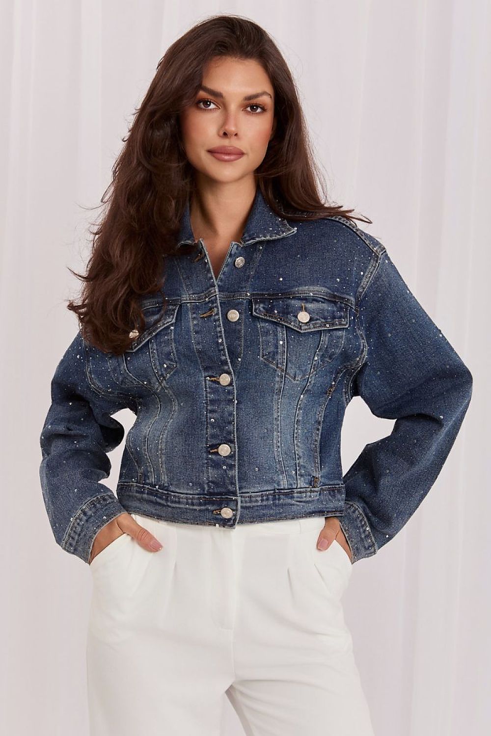 Jeansjacke model 230177 Italy Moda