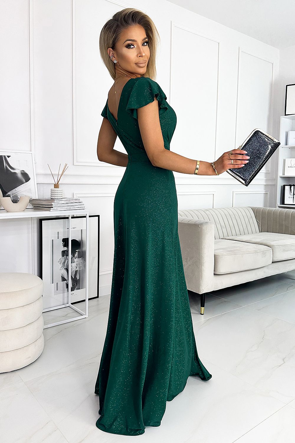 Langes Kleid model 177052 Numoco