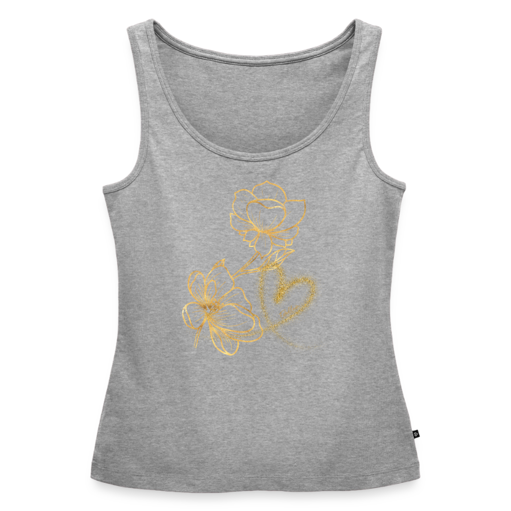 Frauen Premium Tank Top - Grau meliert