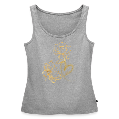 Frauen Premium Tank Top - Grau meliert