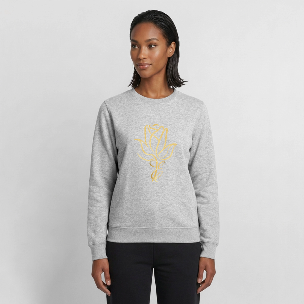 Frauen Sweatshirt - Grau meliert