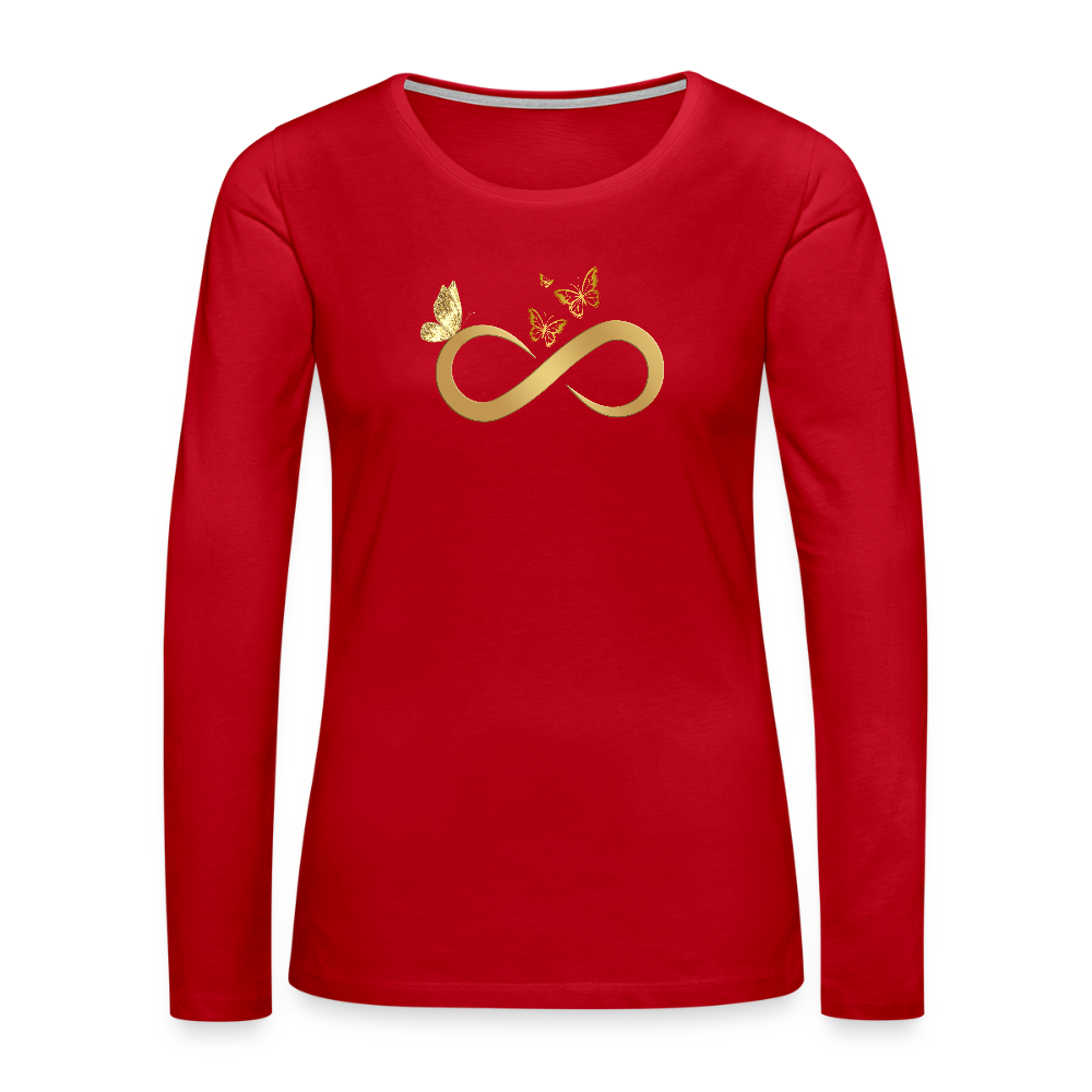 Frauen Premium Langarmshirt - Rot