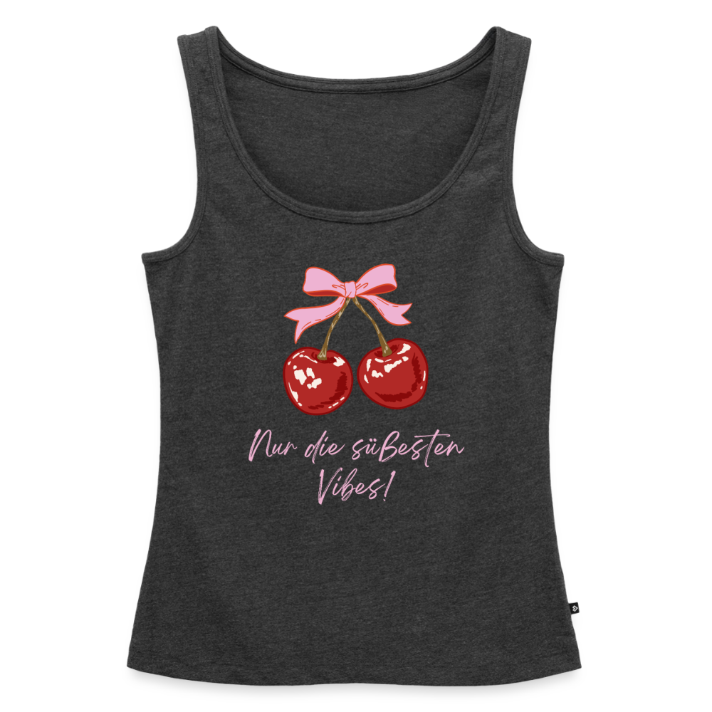 Frauen Premium Tank Top - Anthrazit meliert